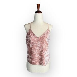 H&M Crushed Velvet V Neck‎ Boho Peasant Hipster Hippie Farm Chic Blouse Small